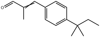 3-[4-(1,1-Dimethylpropyl)phenyl]-2-methyl-2-propenal Structure