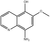 5-hydroxy-6-methoxy-8-aminoquinoline 구조식 이미지