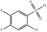 2-클로로-4,5-DIFLUOROBENZENESULFONYL염화물 구조식 이미지