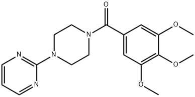 4-(2-Pyrimidinyl)-1-piperazinyl(3,4,5-trimethoxyphenyl) ketone 구조식 이미지