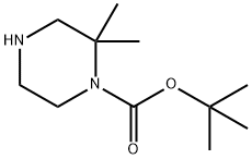 1-BOC-2,2-DIMETHYL-PIPERAZINE Structure