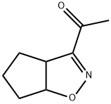 Ethanone, 1-(3a,5,6,6a-tetrahydro-4H-cyclopent[d]isoxazol-3-yl)- (9CI) 구조식 이미지