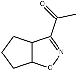 Ethanone, 1-(3a,5,6,6a-tetrahydro-4H-cyclopent[d]isoxazol-3-yl)- (9CI) Structure