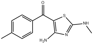 [4-amino-2-(methylamino)-1,3-thiazol-5-yl](4-methylphenyl)methanone Structure