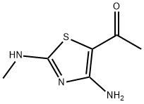 Ethanone, 1-[4-amino-2-(methylamino)-5-thiazolyl]- (9CI) 구조식 이미지