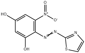 5-Nitro-4-[(thiazol-2-yl)azo]-1,3-benzenediol Structure