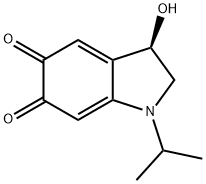 1H-Indole-5,6-dione,2,3-dihydro-3-hydroxy-1-(1-methylethyl)-,(R)-(9CI) 구조식 이미지