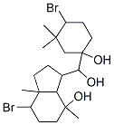 7-Bromo-3-[(4-bromo-1-hydroxy-3,3-dimethylcyclohexyl)hydroxymethyl]octahydro-4,7a-dimethyl-1H-inden-4-ol 구조식 이미지