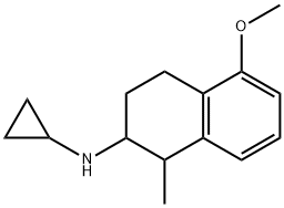 1,2,3,4-Tetrahydro-N-cyclopropyl-5-methoxy-1-methyl-2-naphthalenamine 구조식 이미지