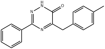 1,2,4-Triazin-6(1H)-one, 5-[(4-methylphenyl)methyl]-3-phenyl- 구조식 이미지