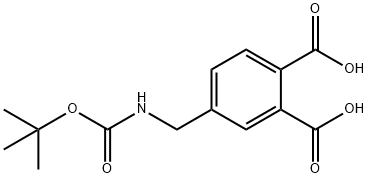 4-(BOC-AMINO)METHYL-1,2-BENZENEDICARBOXYLIC ACID 구조식 이미지