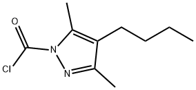 1H-Pyrazole-1-carbonyl chloride, 4-butyl-3,5-dimethyl- (9CI) 구조식 이미지