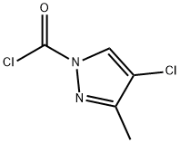1H-Pyrazole-1-carbonyl chloride, 4-chloro-3-methyl- (9CI) 구조식 이미지