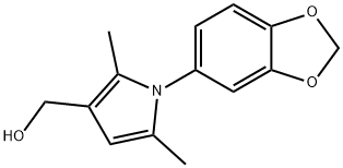 (1-BENZO[1,3]DIOXOL-5-YL-2,5-DIMETHYL-1H-PYRROL-3-YL)-METHANOL 구조식 이미지