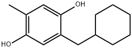 1,4-Benzenediol, 2-(cyclohexylmethyl)-5-methyl- (9CI) 구조식 이미지