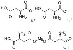 L-ASPARTIC ACID POTASSIUM MAGNESIUM SALT Structure