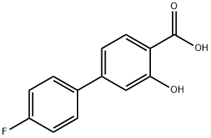 4-(4-Fluorophenyl)-2-hydroxybenzoic acid 구조식 이미지