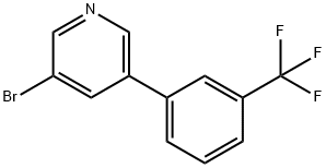3-BROMO-5-(3-TRIFLUOROMETHYL-PHENYL)-PYRIDINE 구조식 이미지