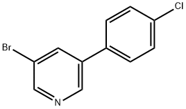 3-BROMO-5-(4-CHLOROPHENYL)PYRIDINE Structure