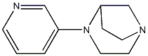 1,4-Diazabicyclo[3.2.1]octane,4-(3-pyridinyl)-,(+)-(9CI) 구조식 이미지