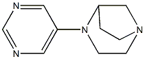 1,4-Diazabicyclo[3.2.1]octane,4-(5-pyrimidinyl)-,(+)-(9CI) 구조식 이미지