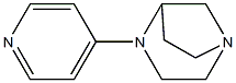 1,4-Diazabicyclo[3.2.1]octane,4-(4-pyridinyl)-,(-)-(9CI) 구조식 이미지