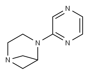 1,4-Diazabicyclo[3.1.1]heptane,4-pyrazinyl-(9CI) Structure