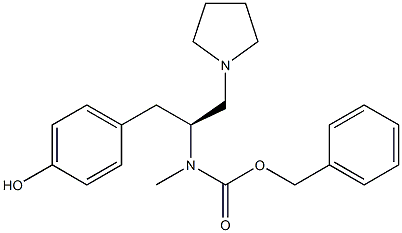 (S)-1-PYRROLIDIN-2-(4'-HYDROXYBENZYL)-2-(N-CBZ-N-METHYL)AMINO-ETHANE
 구조식 이미지