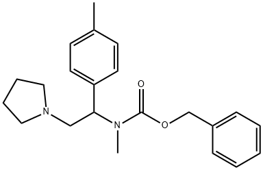 1-PYRROLIDIN-2-(4'-METHYLPHENYL)-2-(N-CBZ-N-METHYL)AMINO-ETHANE
 Structure