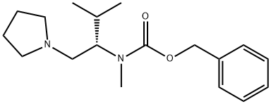 (S)-1-PYRROLIDIN-2-ISOPROPYL-2-(N-CBZ-N-METHYL)AMINO-ETHANE
 Structure