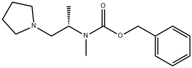 (S)-1-PYRROLIDIN-2-METHYL-2-(N-CBZ-N-METHYL)AMINO-ETHANE
 Structure