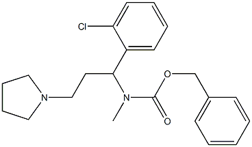 1-PYRROLIDIN-3-(2'-CHLOROPHENYL)-3-(N-CBZ-N-METHYL)AMINO-PROPANE
 Structure