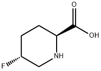 2-Piperidinecarboxylicacid,5-fluoro-,(2S,5R)-(9CI) Structure