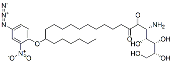 12-(4-azido-2-nitrophenoxy)stearoylglucosamine 구조식 이미지