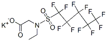N-에틸-N-((운데카플루오르펜틸)설포닐)글리신, 칼륨 염 구조식 이미지