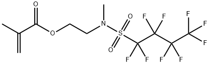 2-[methyl[(nonafluorobutyl)sulphonyl]amino]ethyl methacrylate        구조식 이미지