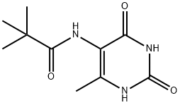 Propanamide, 2,2-dimethyl-N-(1,2,3,4-tetrahydro-6-methyl-2,4-dioxo-5-pyrimidinyl)- (9CI) 구조식 이미지