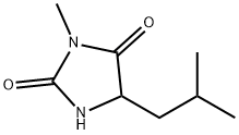3-methy-5-isobutylhydantion 구조식 이미지