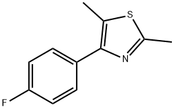 4-(4-플루오로페닐)-2,5-디메틸티아졸 구조식 이미지