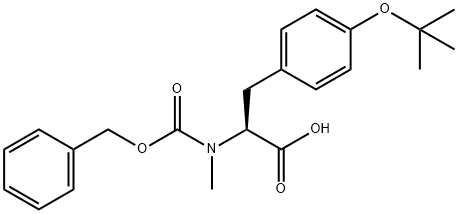 (2S)-2-{[(Benzyloxy)carbonyl](methyl)amino}-3-[4-(tert-butoxy)phenyl]propanoic acid 구조식 이미지