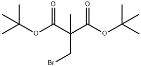 Bromomethyl(methyl)malonic acid bis(1,1-dimethylethyl) ester 구조식 이미지