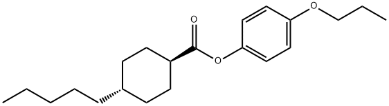 p-propoxyphenyl trans-4-pentylcyclohexanecarboxylate 구조식 이미지