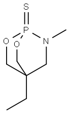 4-Ethyl-7-methyl-7-aza-2,6-dioxa-1-phosphabicyclo[2.2.2]octane1-sulfide 구조식 이미지