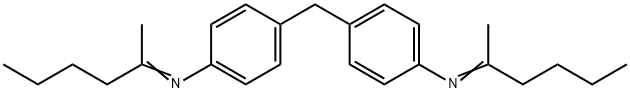 4,4'-메틸렌비스[N-(1-메틸펜틸리덴)아닐린] 구조식 이미지