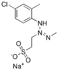sodium 2-[3-(4-chloro-2-methylphenyl)-1-methyltriazen-2-yl]ethanesulphonate  Structure
