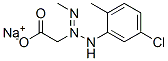 sodium [3-(5-chloro-2-methylphenyl)-1-methyltriazen-2-yl]acetate  구조식 이미지
