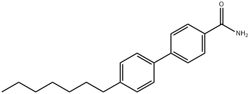 p-Heptylbiphenyl-p'-carboxamide Structure