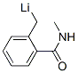 리튬,[[2-[(메틸아미노)카르보닐]페닐]메틸]- 구조식 이미지