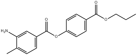 4-(propoxycarbonyl)phenyl 3-amino-4-methylbenzoate Structure