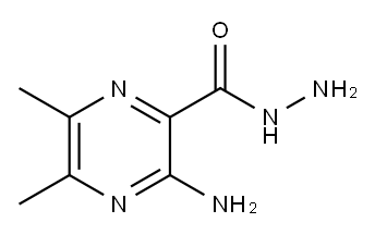 Pyrazinecarboxylic acid, 3-amino-5,6-dimethyl-, hydrazide (7CI,8CI) 구조식 이미지